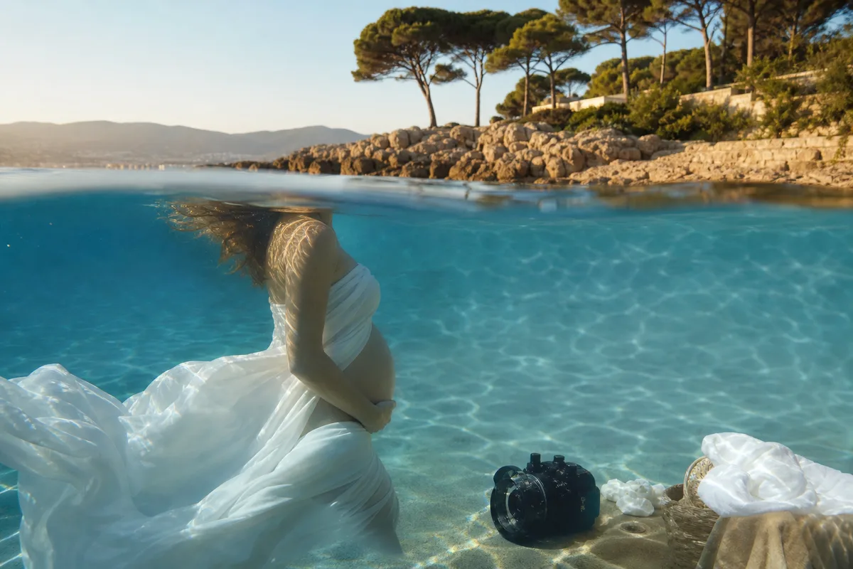 Photo de grossesse sous l'eau : préparer la séance